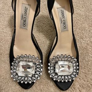 Jimmy Choo pumps size 35 1/2 black silver.